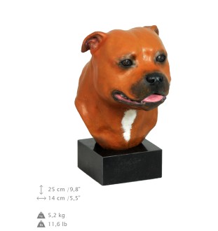 Staffordshire Bull Terrier ręcznie pomalowana statuetka Art-Dog